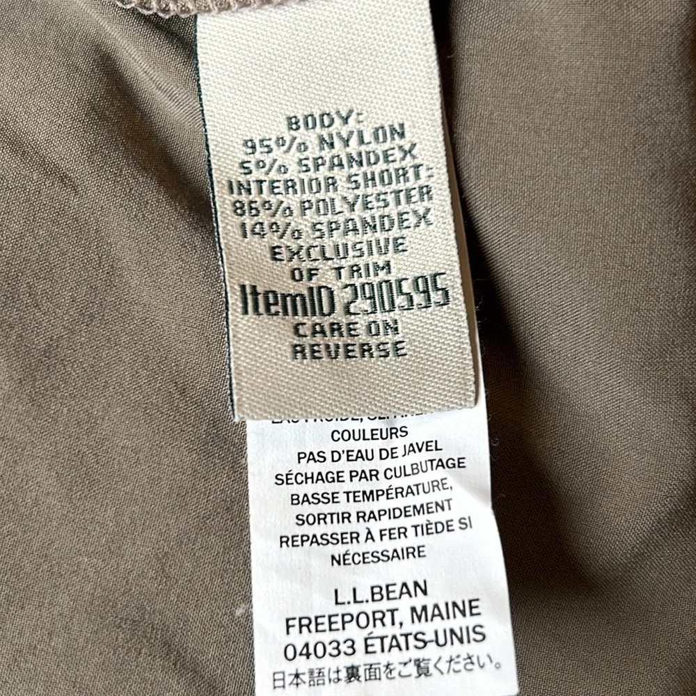 LL Bean Women's Water-Repellent Comfort Trail Skort, Mid-Rise size 6 ☀️